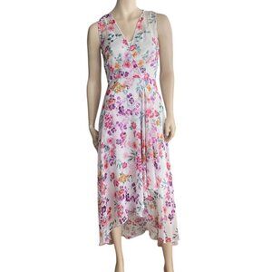 Calvin Klein Floral High Low Summer Dress Sz 4/6​​​​​​​​​